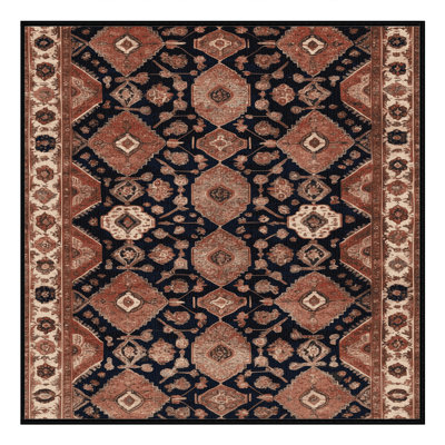 Tapis brun lavable à la machine