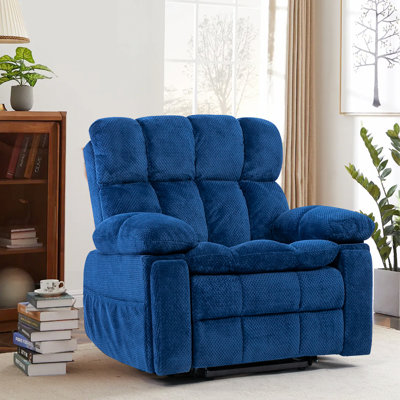 Adjustable Headrest Upholstered Power Lift Recliner With Massage And Heat Functions by Latitude Run