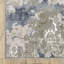 Tapis abstrait gris tissé à la machine 8 pi x 11 pi Guitta-221237626