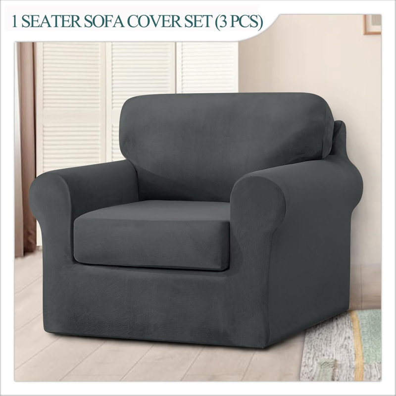 Outdoor Patio Sofa Cover, Dark Grey