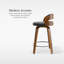 Tabouret pivotant à hauteur de comptoir Vanhoy-75358967