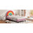 Alleyn Rainbow Design Upholstered Twin Platform Bed Cute Style Princess Bed