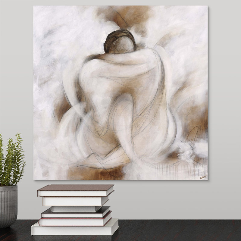 «Mallon Love Embraces» par Rikki Drotar - impression, H 30 po x l 30 po, Toile tendue, Sans cadre