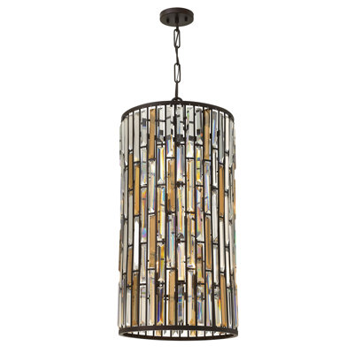 Luminaire suspendu tambour 6 lumières Gemma