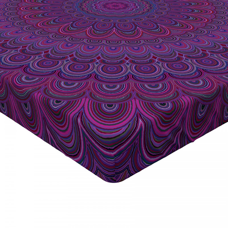 Microfiber Damask Fitted Sheet, Full Fitted Sheet