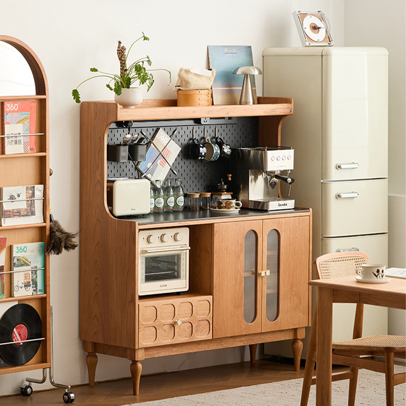 48.5-inch Solid Cherry Wood Standard Pantry Cabinet