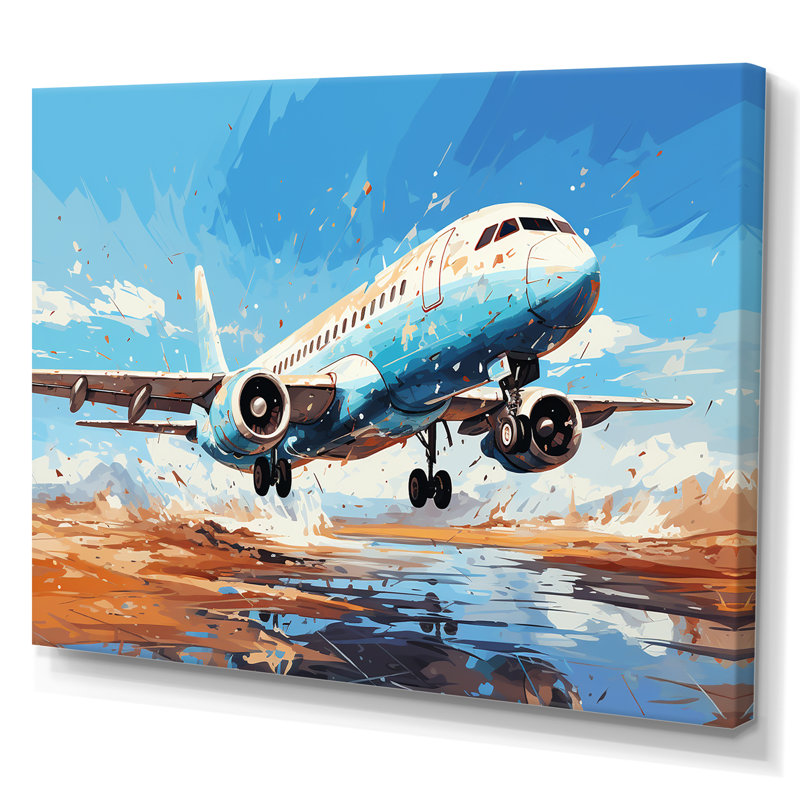 «Plane Prelude To Flight Adventure II», reproduction sur toile, Toile tendue, H 16 po x l 32 po x P 1 po