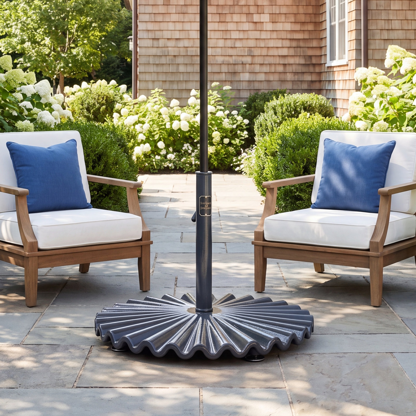 90lb Clamshell Umbrella Base, Black