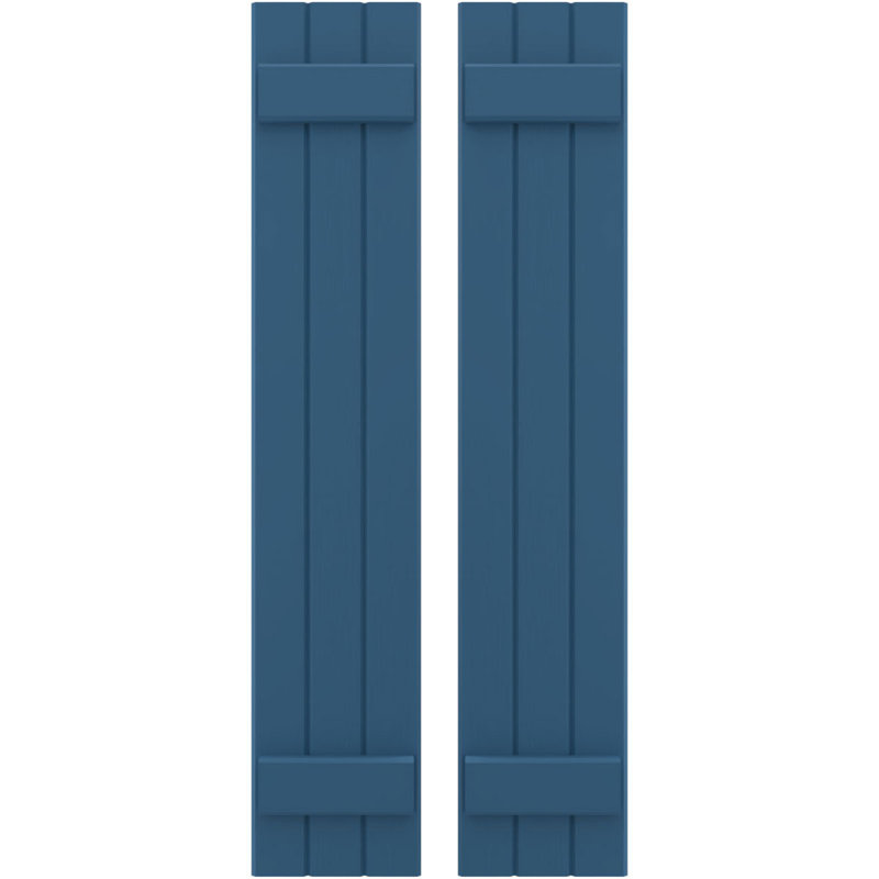 Volets de planche-n-lattes (par paire) Americraft (2 lattes), Bleu séjour, 10 1/2", 31"