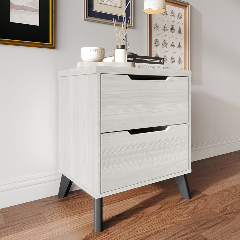 Table de chevet Ihor, Gris clair