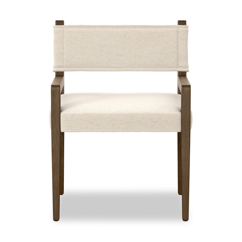 Chaise avec accoudoirs Lorretta, Ambre cendré, Crypton Nomad Snow