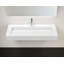 Lavabo de salle de bain mural en résine blanc brillant 47,2 po x 19,7 po Badeloft WT-04-C-G-35943817