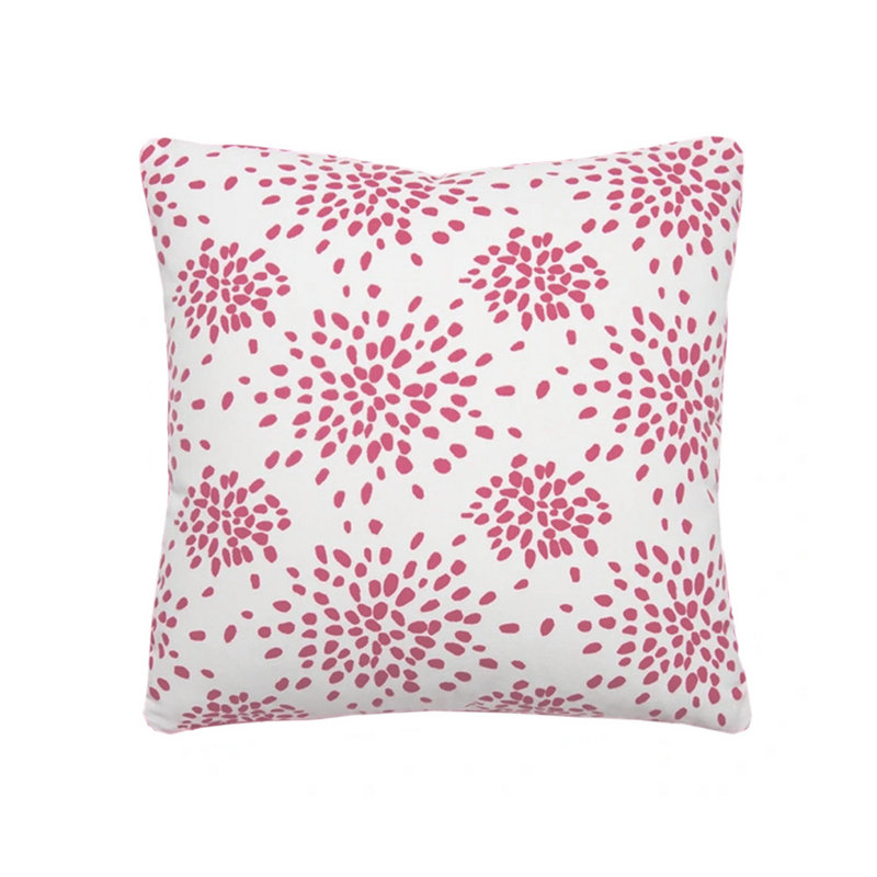 Hinson Square Pillow Cover & Insert, Cupcake Pink Abstract