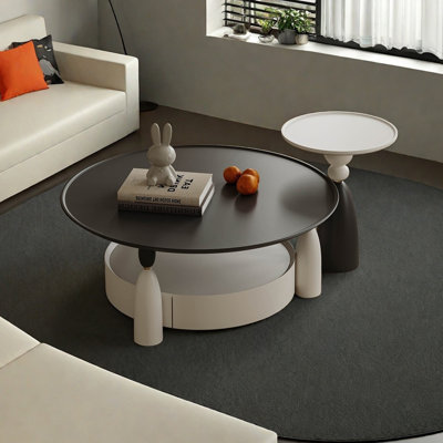 Table basse moderne avec finition piano