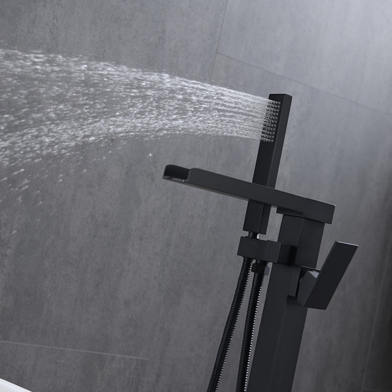Bec de baignoire sur pied avec inverseur et douchette Chatalina