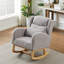 Chaise berçante moderne avec accoudoirs 27,2 po-177381712