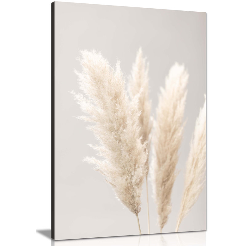 Pampass Grass - Wrapped Canvas Print, 31cm H x 20cm W x 1.8cm D