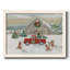 «Christmas On The Farm», reproduction d'art sur toile-221381603-221381612