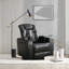 Fauteuil inclinable pivotant en cuir Keerstin-2018160372