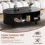 Table basse ovale avec rangement-1984258850