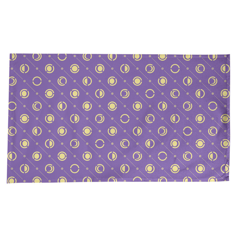 Classic Moon Phases Tablecloth, Purple/Yellow