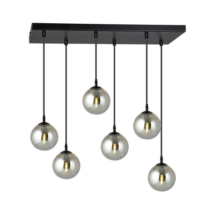 Cadesha 6 - Light Black Pendant, Graphite