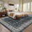 Area Rugs Vintage Floral Area Rug Washable, Low Pile, Non-Slip, mark Resistant Carpet for Living Room, Bedroom, Dining Room, Home Office-1762976353-1762976366