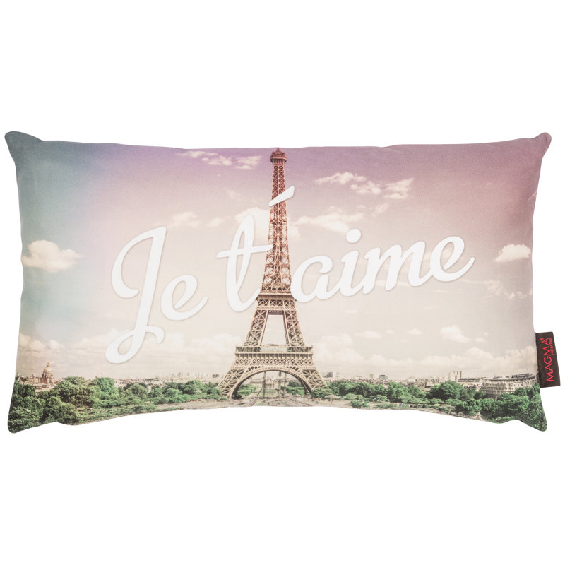 Coussin lombaire t’aime Tour de Paris