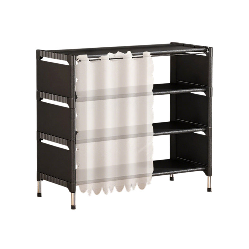 Multi-layer Shoe Rack  Dusts-proof Stackable Shoe Rack Storage Rack  Sturdy Metal And Plastic Material  Ideal For Closets  Bedrooms  Hallways  Living Rooms