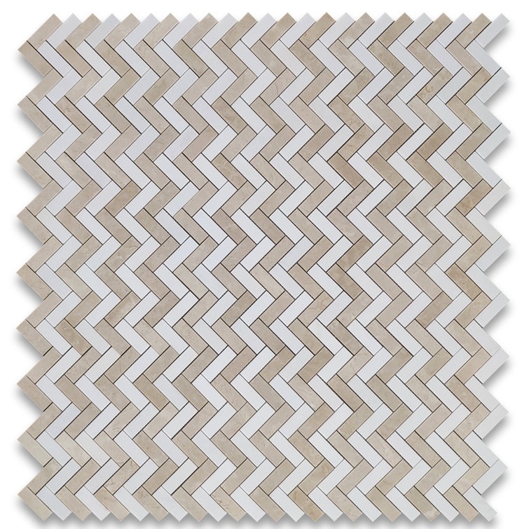 Marble Online 13" x 12" Marble Mosaic Wall & Floor Tile | Wayfair