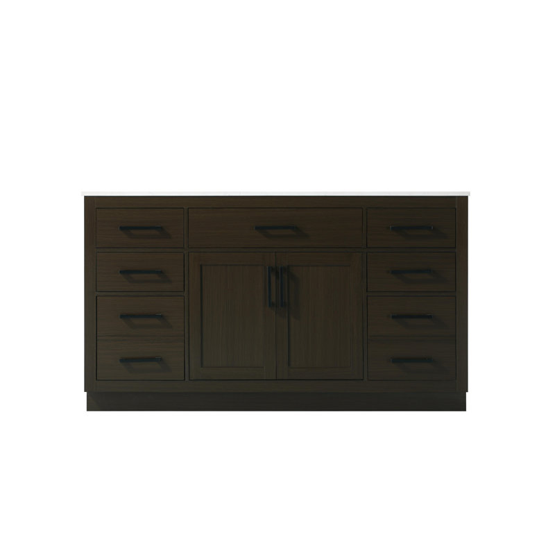 Ahner 60 inch Single Bathroom Vanity, Mocha Brown
