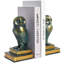 Serre-livres pour étagères, serre-livres décoratifs chouette, livres pour oiseaux, livres uniques avec base anti-dérapante, serre-livres luxueux (bronze)