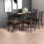 Ensembles de table de salle à manger en noyer peu encombrants, design industriel avec chaises pour la cuisine