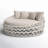 68'' Powder Coated Aluminum Outdoor Patio Daybed