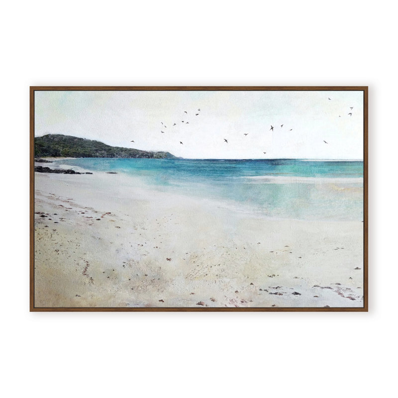 «Golden Inspired Nature Hour» par Stefanie Bales - Œuvre d'art encadrée, 32" H x 48" W x 2.375" D, Framed Canvas, Beige