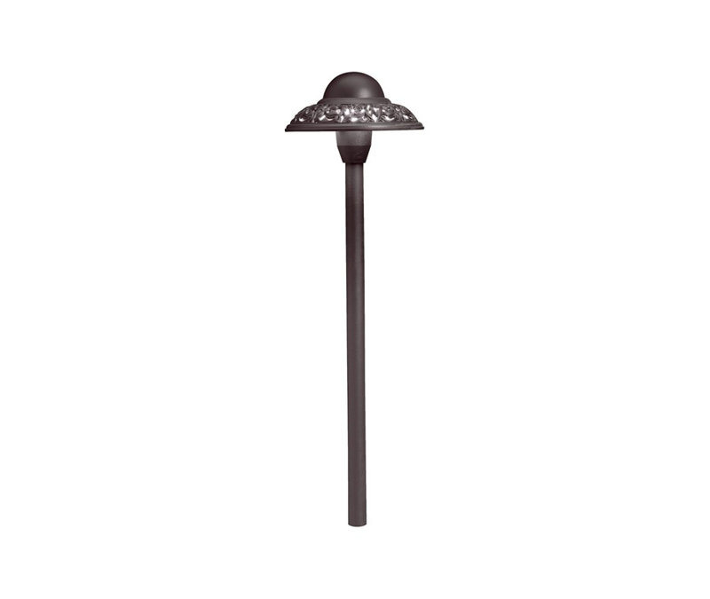 Pierced Bronze Low Voltage Pathway Light