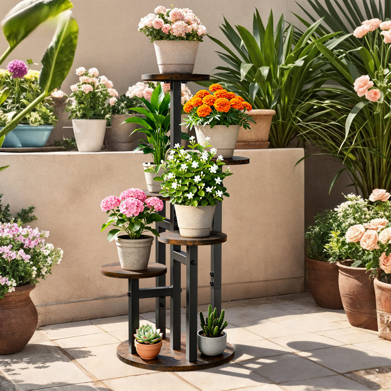 Support pour plante d'intérieur à 5 niveaux