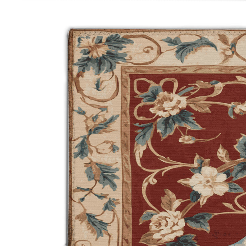 Tapis d'intérieur et d'extérieur brun français, Rectangulaire 8 pi x 10 pi