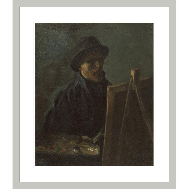 Autoportrait en tant que peintre, sept. 1886, Paris, par Vincent van Gogh, impression giclée encadrée, 27,13 po H x 23,5 po L