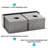 Double Bowl (50/50) Farmhouse Sink - 33" X 21" X 10" Stainless Steel Apron Front Kitchen Sink 16 Gauge With Two 10" Deep Basin