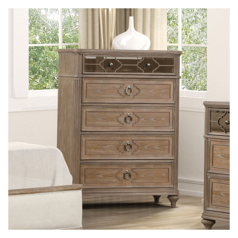 Commode à 5 tiroirs Rustic Oak