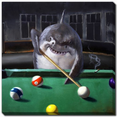«Pool Shark», art mural sur toile