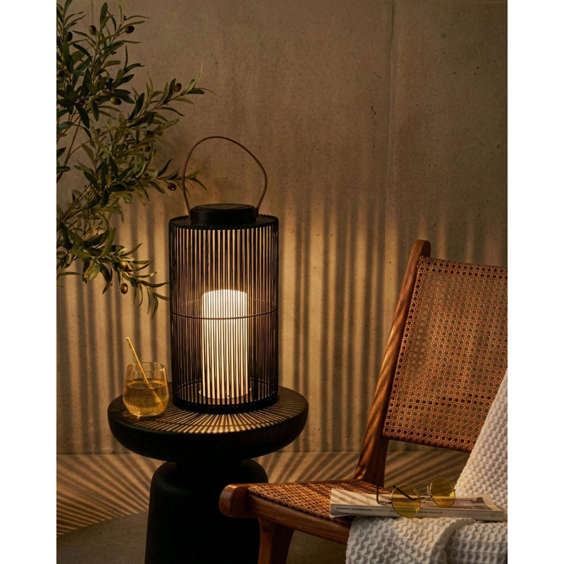 MACHILI 53cm Integrated LED Outdoor Lantern, Black
