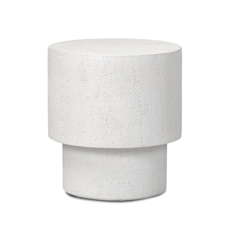 Felix Outdoor End Table-Coarse Ivory Concrete