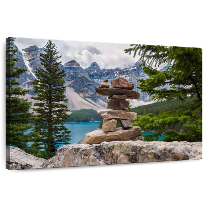 Alvord Inukshuk au parc national Banff, H 8 po x l 12 po
