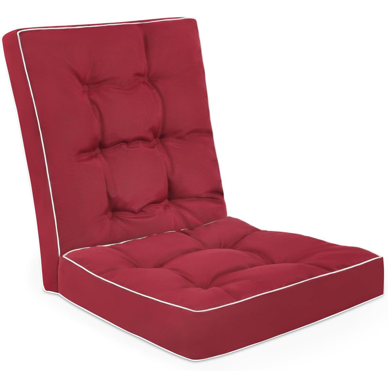 Rocking Chair Cushions, 17" W x 17" D, Red