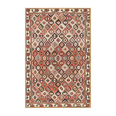 Tapis traditionnel rouge / beige Lavely
