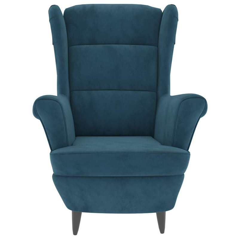 Jelez armchair, Polyester bleu