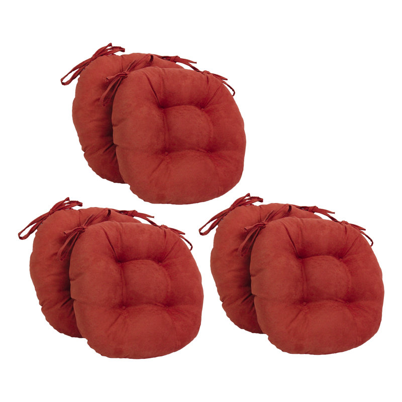Outdoor 3.5'' Dining Chair Seat Cushion, Cardinal Red