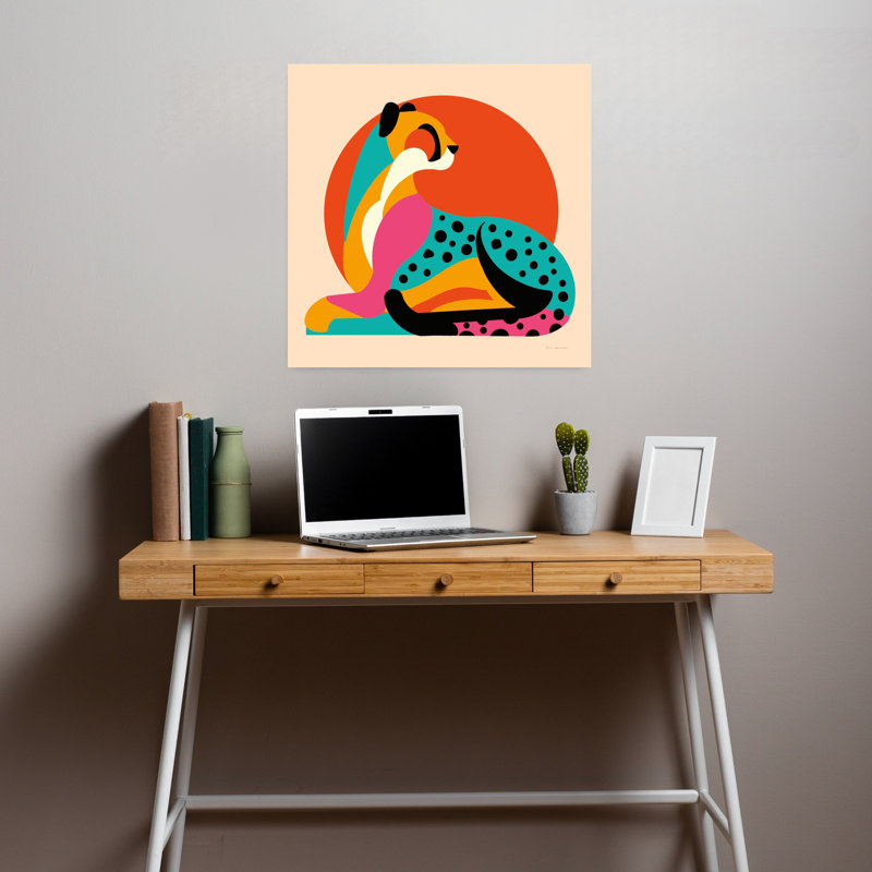 Safari Safari IV, art animalier contemporain, H 18 po x l 18 po